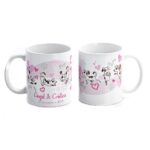 taza perro yoga detalle boda