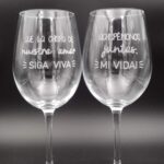 Copa de vino personalizada