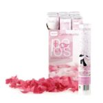 cañón confeti pétalos rosas