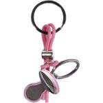 Llavero en forma chupete rosa con cajita