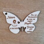 mariposas agradecimiento madera