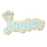 Nombre niño con corona azul