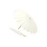 Sombrilla papel bambú marfíl