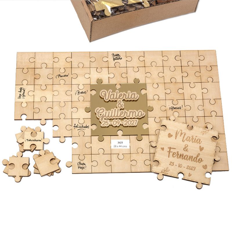 Puzzle de los deseos madera - 68 piezas - Detalles Moni