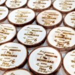 Marcasitios rodaja madera comunión