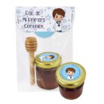 Tarro de miel para regalar Comunión niño