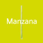 pajitas comestibles manzana
