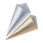 Cono textil brillo para pétalos y arroz