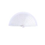 detalle boda abanico corazones blanco