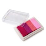 Almohadilla de tinta degradado rosa para dedo5