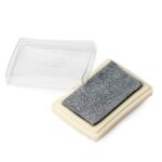 Almohadilla de tinta plateada para sellos