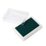 Almohadilla de tinta verde para sellos