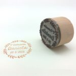 Sello personalizado Comunión Corona de olivo 3,5Øx2,5cm.