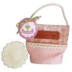 Bolsito rosa con jabón