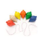 Peonza de madera en colores