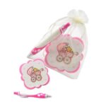 Posavasos y boli  rosa