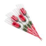 Capullo de rosa de jabón rojo