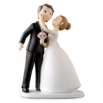 Figura para tarta novios beso