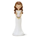Figura tarta novia ojitos cerrados