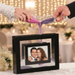 Ceremonia de la arena marco negro