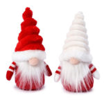 Gnomo gorro rojo y blanco, 16 cm