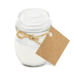 vela aromática blanco