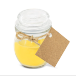 vela aromática amarillo