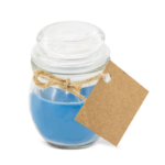 vela aromática azul