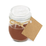 vela aromática marrón