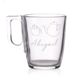 Taza cristal tallado