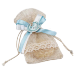 Jabón con bolsa Bautizo azul