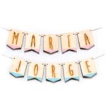 Guirnalda madera personalizada