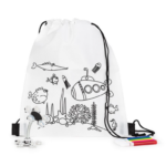 mochila colorear y soporte movil detalles para niños