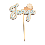 Topper personalizado para tarta Bautizo