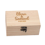 Cajita madera personalizada boda