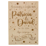 Cartel Bienvenida Boda fiesta
