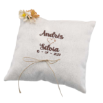 Cojín porta alianzas personalizado