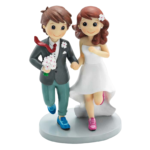 Figura tarta novios deportistas