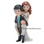 Figura tarta boda novia a caballito