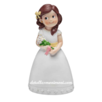 Muñeca tarta comunión ramo