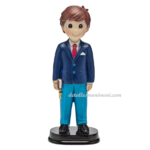 tarta de comunión traje azul