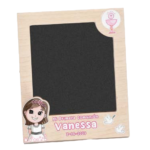 Portafotos personalizado cáliz rosa