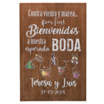 Cartel Bienvenida boda