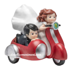 Figura boda novios en sidecar
