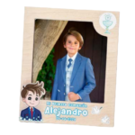 portafotos personalizado cáliz azul