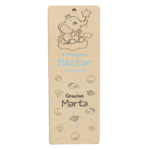 Detalle bautizo personalizado Marcapáginas Elefante