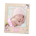 Detalle bautizo Marco personalizado Niña corona