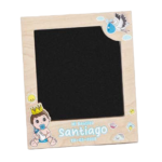 Detalle bautizo Marco personalizado Niño corona