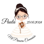 Etiquetas Comunión niño niña con gafas