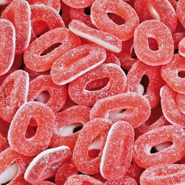 Aros de fresa ácida Fini 1kg